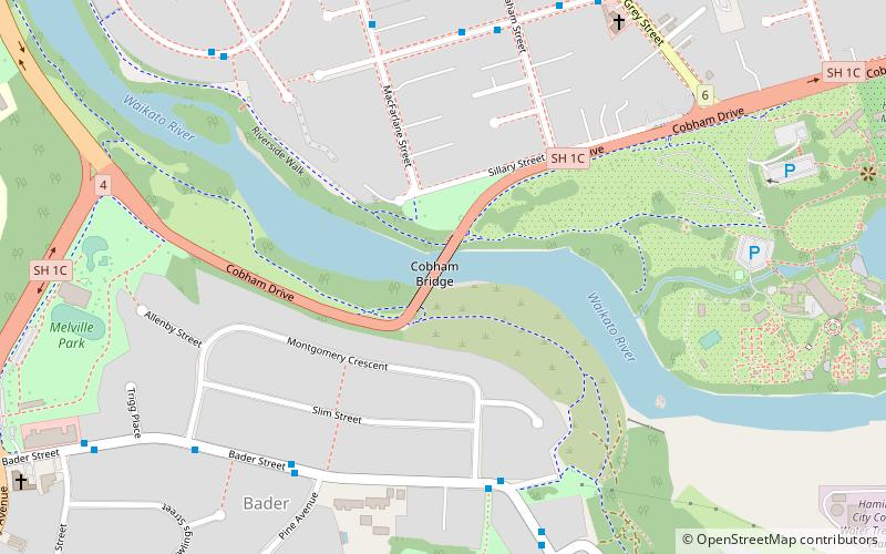 Cobham Bridge location map