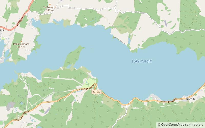 Lac Rotoiti location map