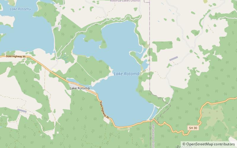 Lake Rotoma location map