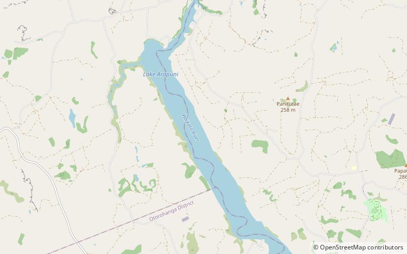 Lake Arapuni location map