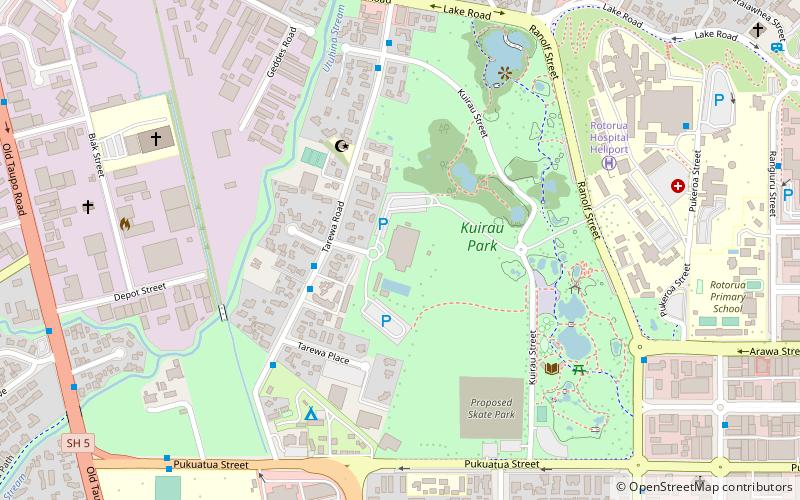 Rotorua Aquatic Centre location map