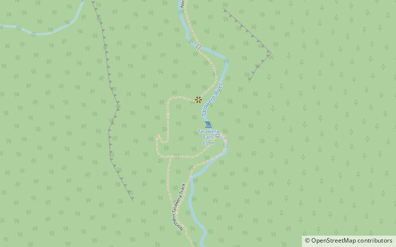 Tarawera Falls location map