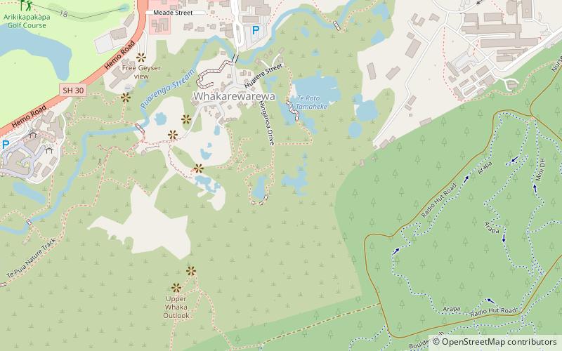 roto opouri whakarewarewa location map
