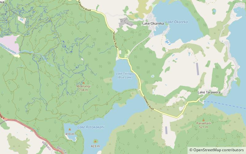 Tikitapu/Blue Lake location map