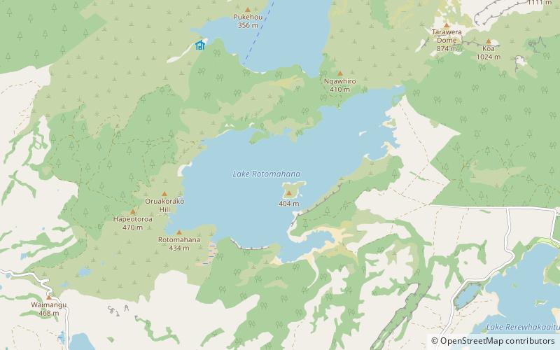 Lac Rotomahana location map