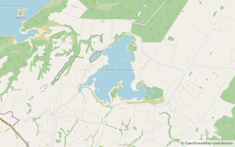 Lac Rerewhakaaitu location map