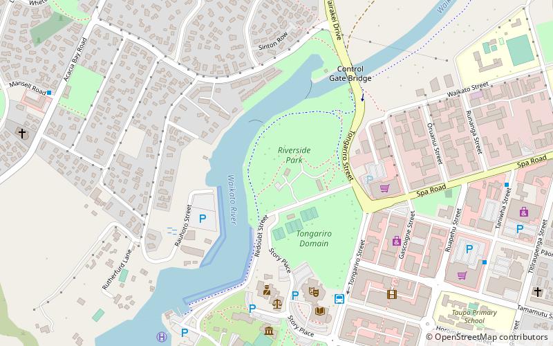 riverside park taupo location map