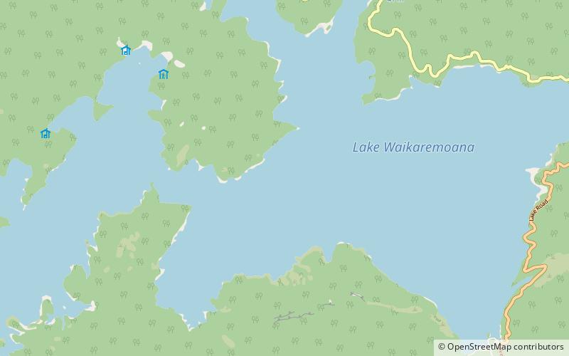 Lago Waikaremoana location map