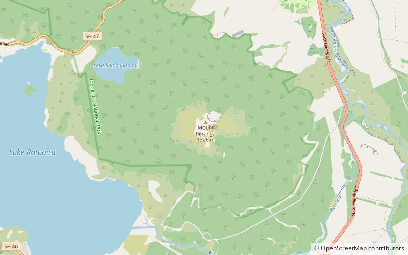 Pihanga location map
