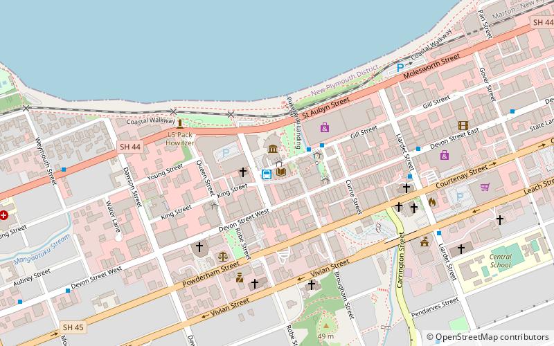 puke ariki new plymouth location map