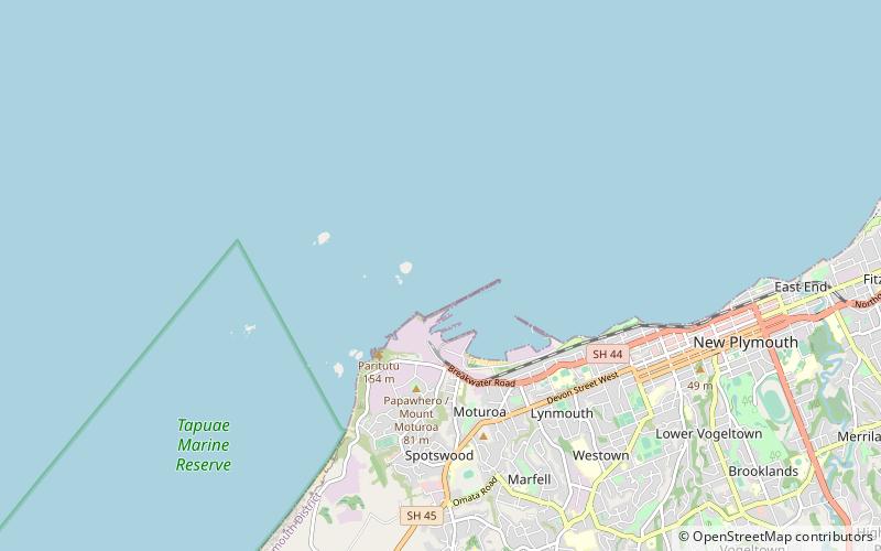Port Taranaki location map