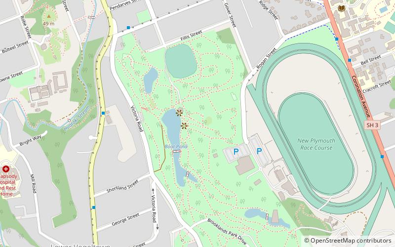 Pukekura Park location map