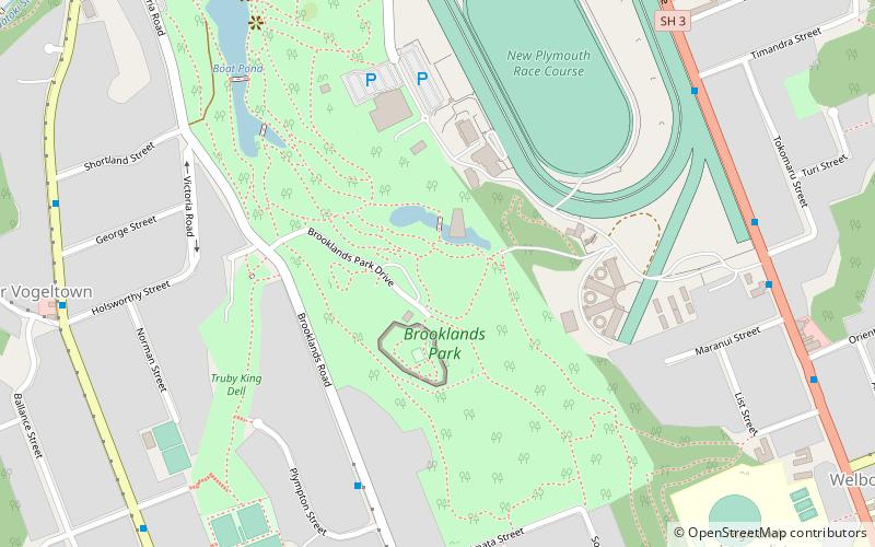 Brooklands Zoo location map