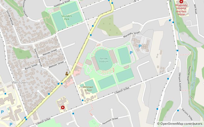 Yarrow Stadium location map