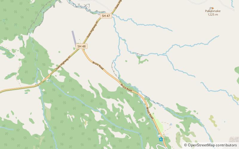 tawhai falls park narodowy tongariro location map
