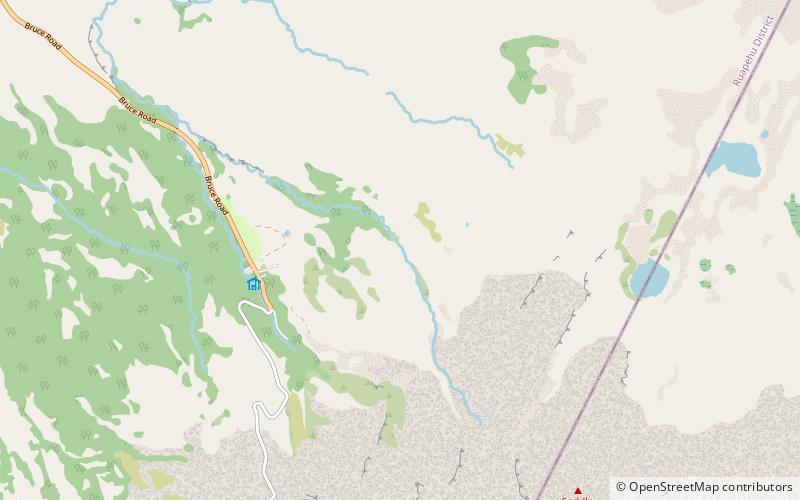 upper taranaki falls track tongariro national park location map