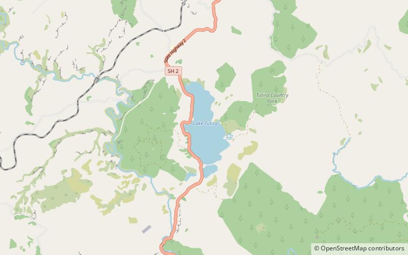 Lake Tūtira location map