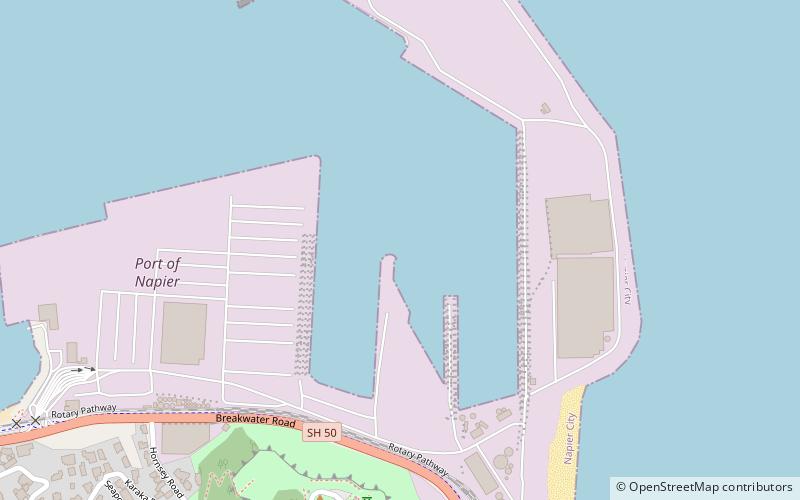 Napier Port location map