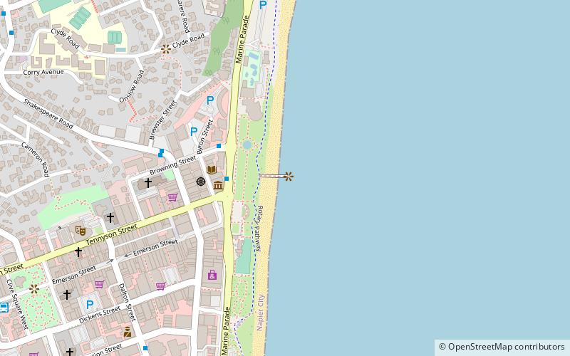 marine parade outfall and viewing platform napier location map