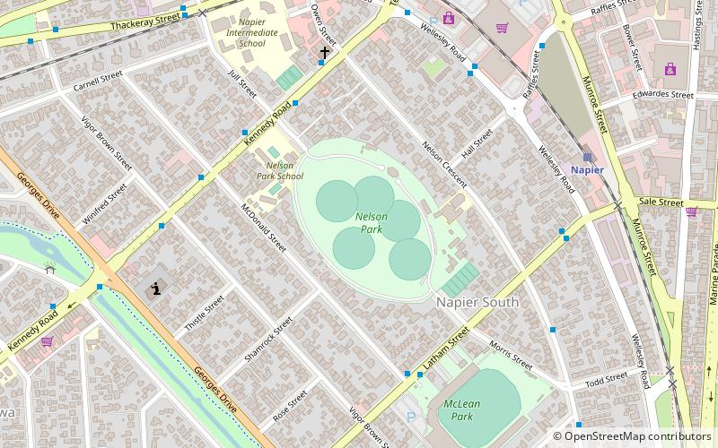 nelson park napier location map