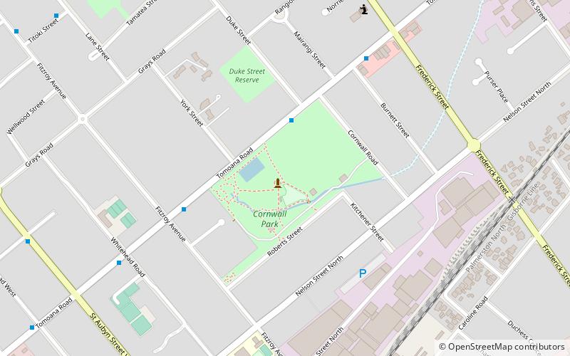 cornwall park hastings location map