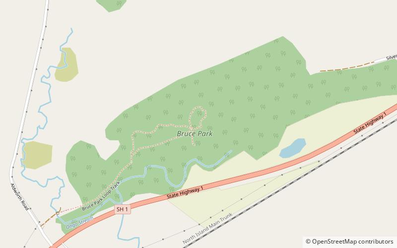 Bruce Park Scenic Reserve location map