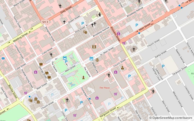 Palmerston North Central location map