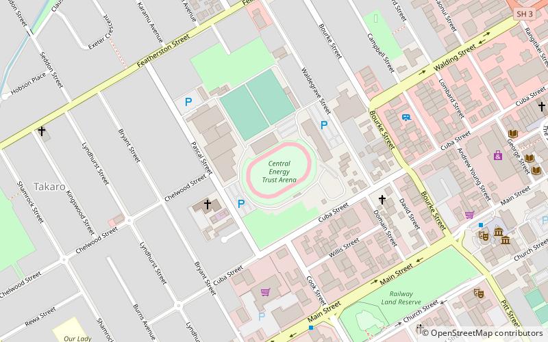 Central Energy Trust Arena location map