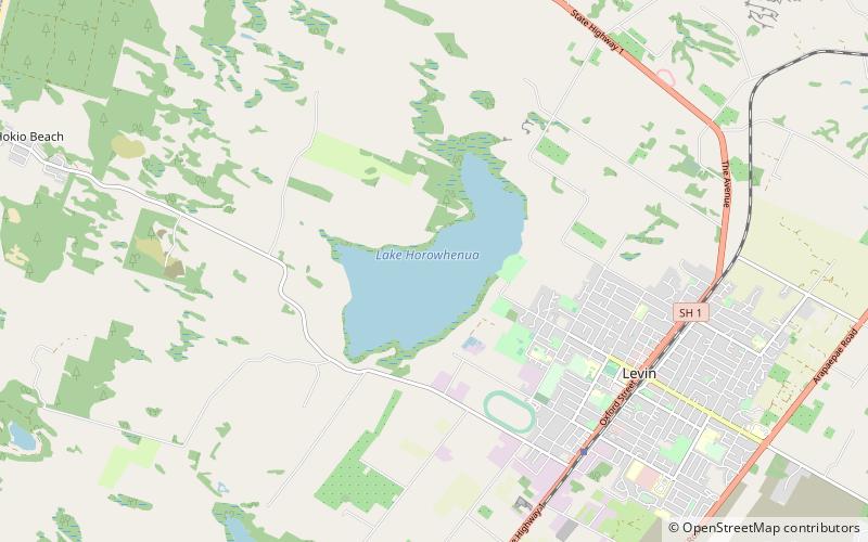 Lake Horowhenua location map