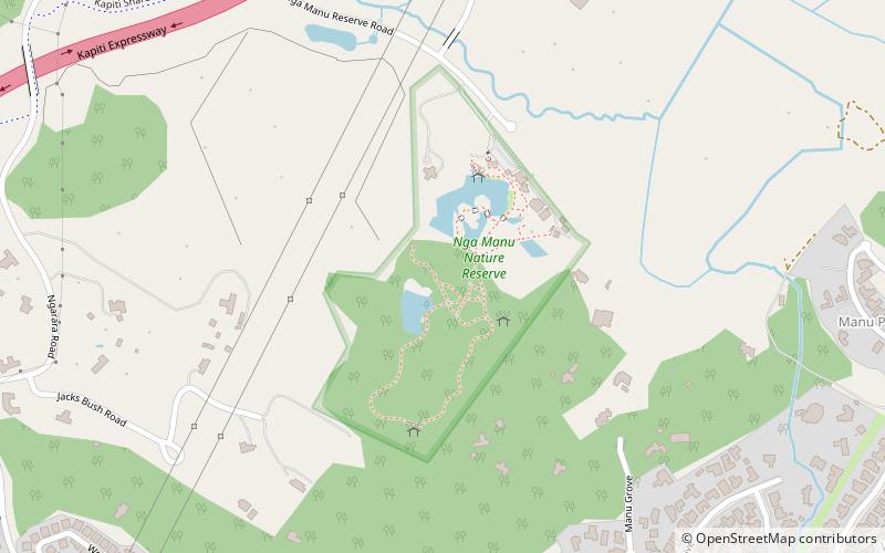 Ngā Manu Nature Reserve location map
