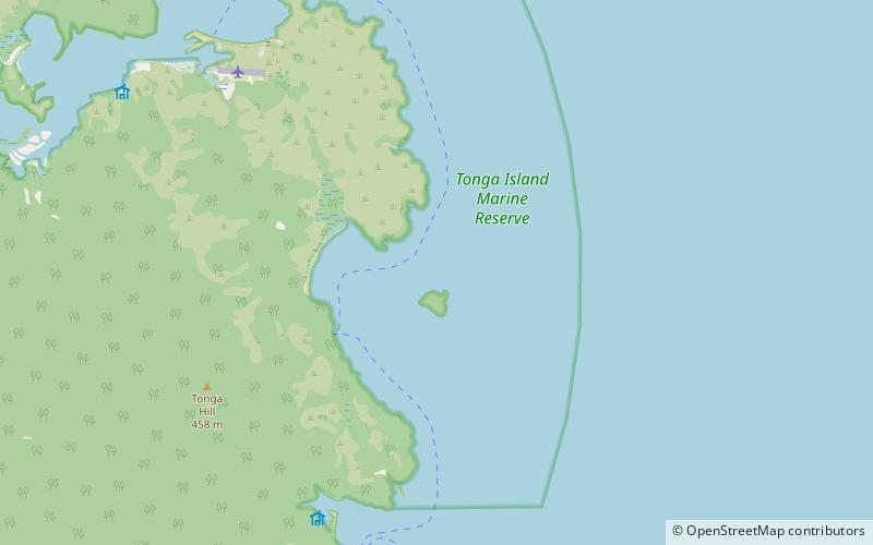 Tonga Island location map