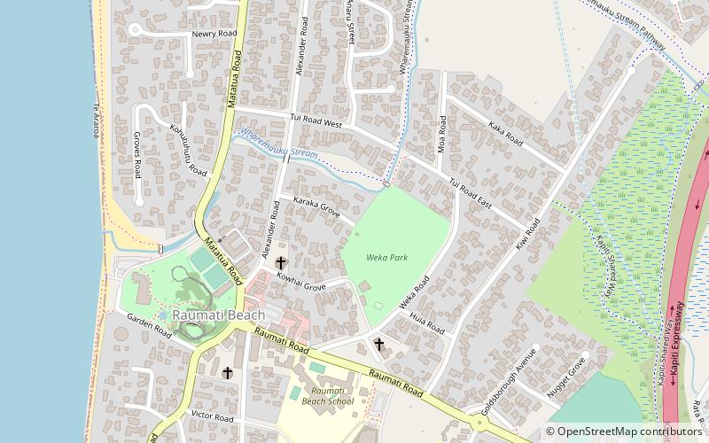 weka park paraparaumu location map