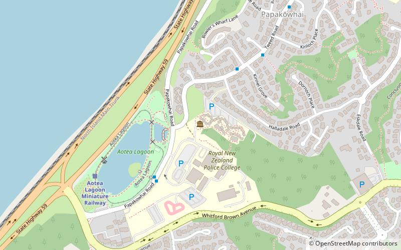 Royal New Zealand Police College location map