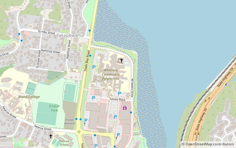 whitireia new zealand porirua location map