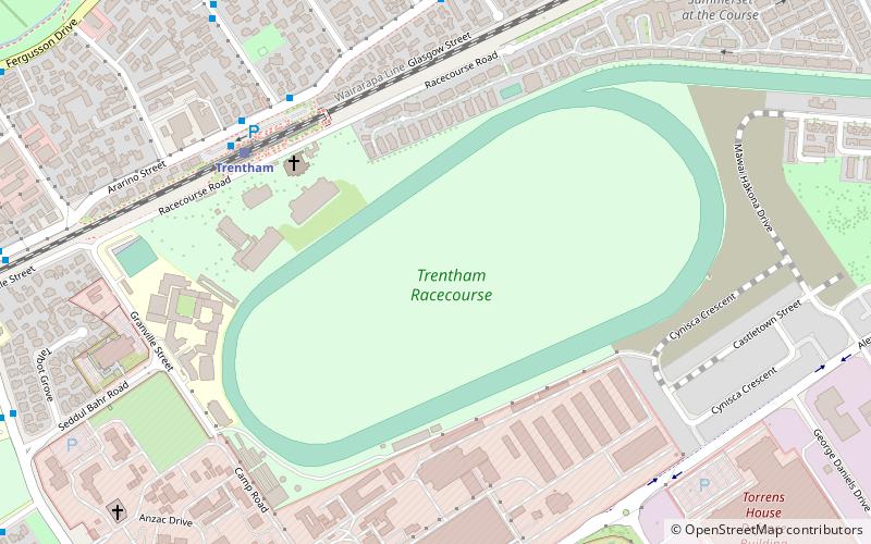 Trentham Racecourse location map