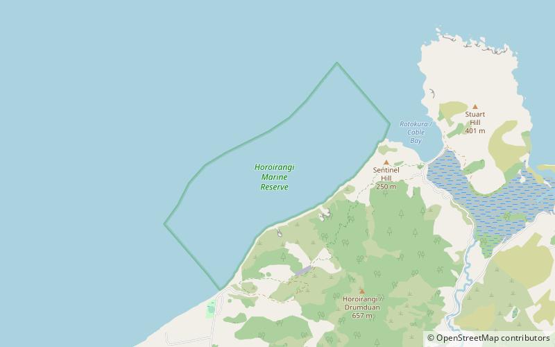 Horoirangi Marine Reserve location map