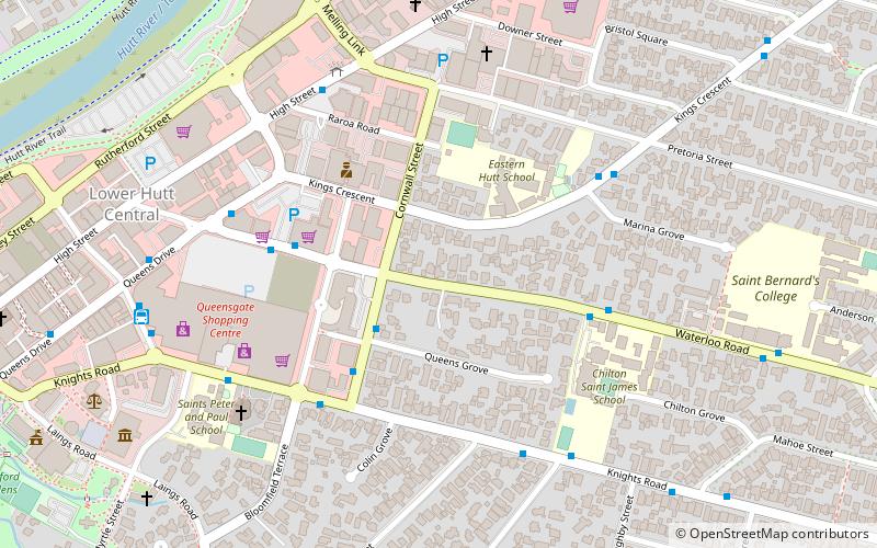 Hutt Central location map