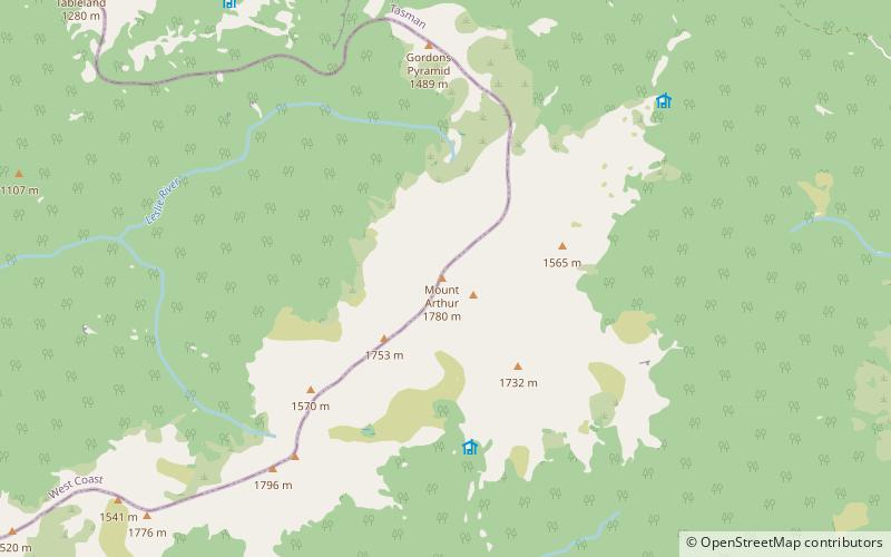 Mount Arthur location map