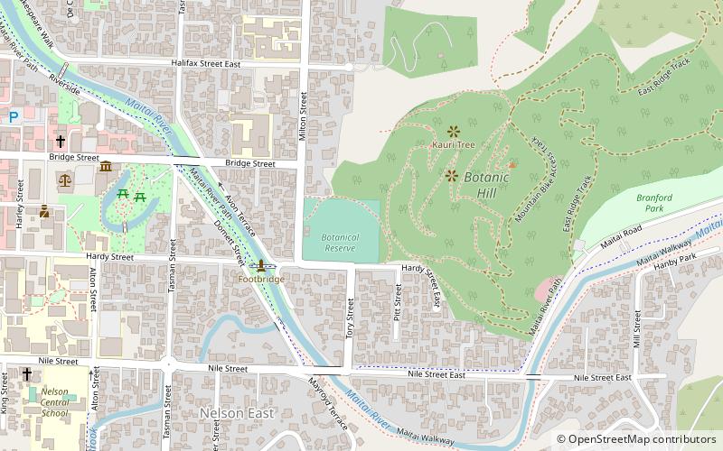 Botanical Gardens location map