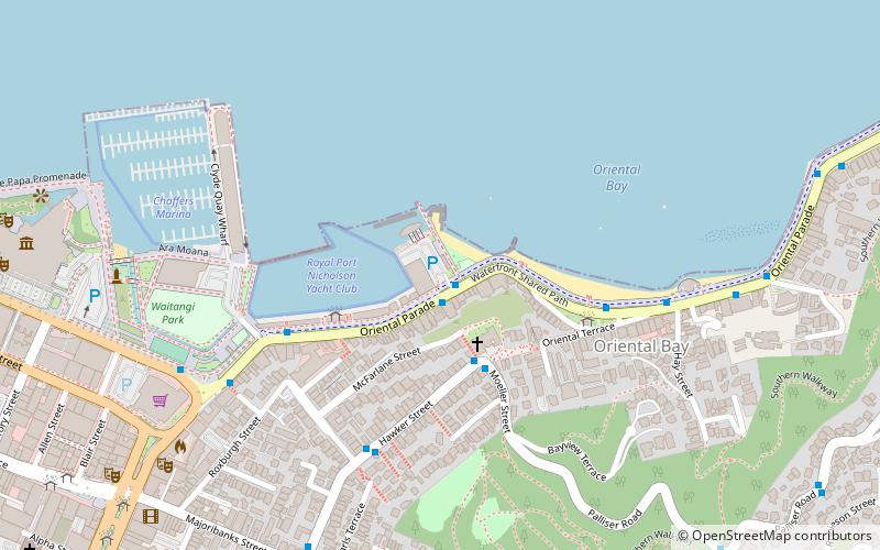 Freyberg Pool location map