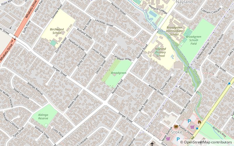 broadgreen nelson location map
