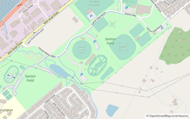 Saxton Oval location map