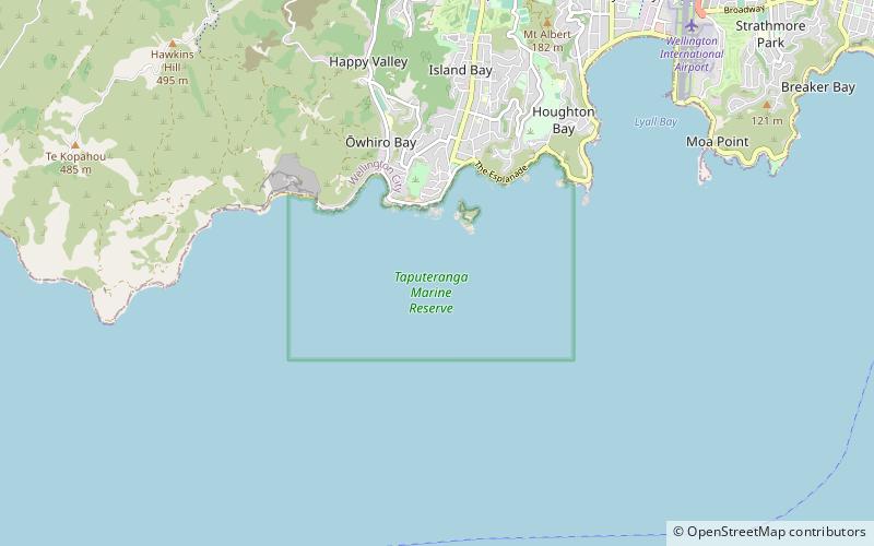 Taputeranga Marine Reserve location map