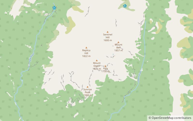 mount owen parc national de kahurangi location map