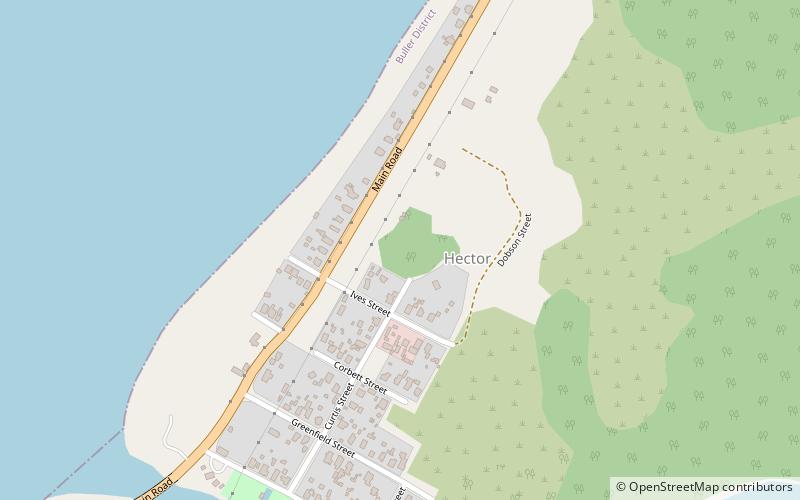 Hector and Ngakawau location map