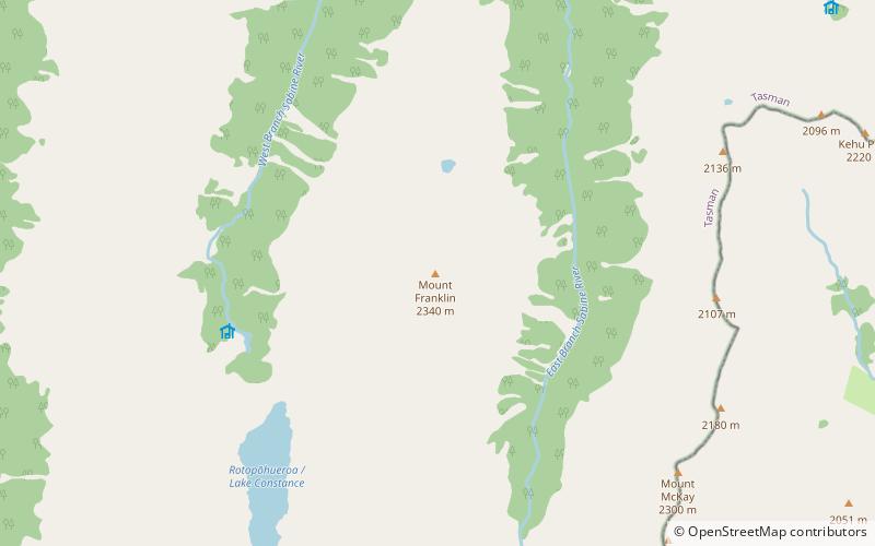 Mount Franklin location map