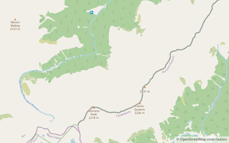 Spenser Mountains location map