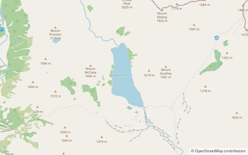 Lake Tennyson location map