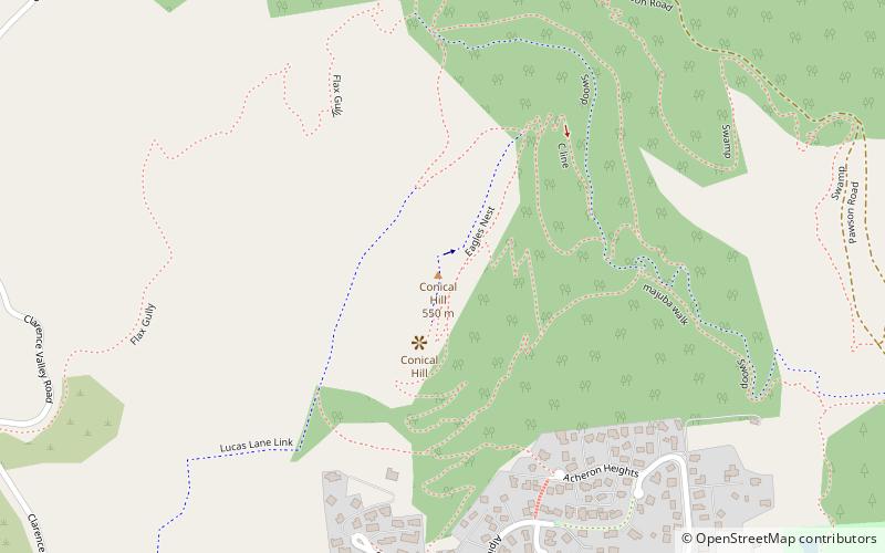 conical hill hanmer springs location map