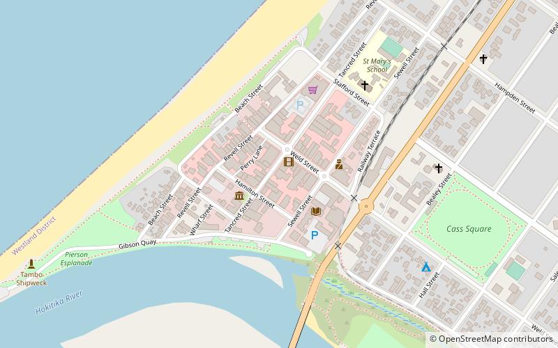 Hokitika Clock Tower location map